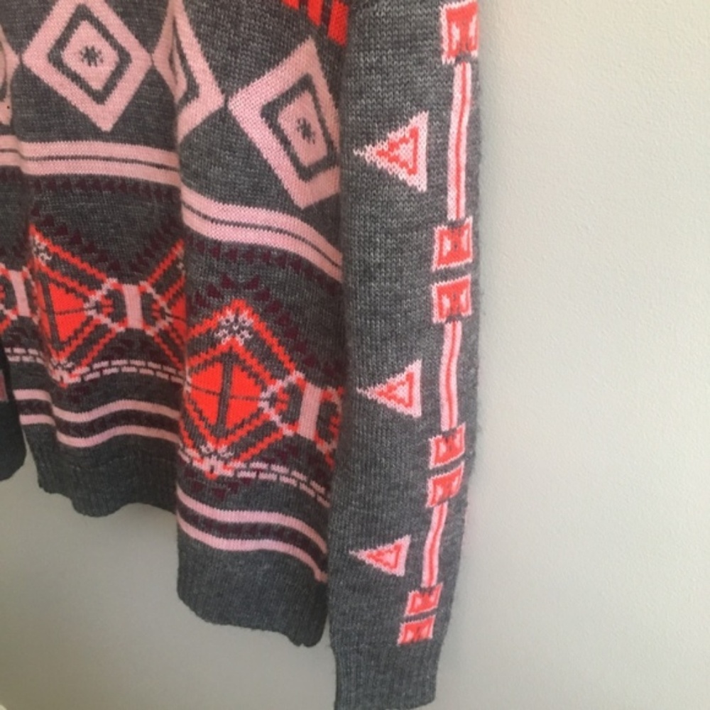 SOLD J. Crew Abstract Fair Isle Sweater - Picture 2 of 7